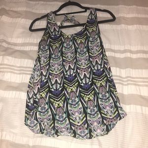 Aztec print tank top